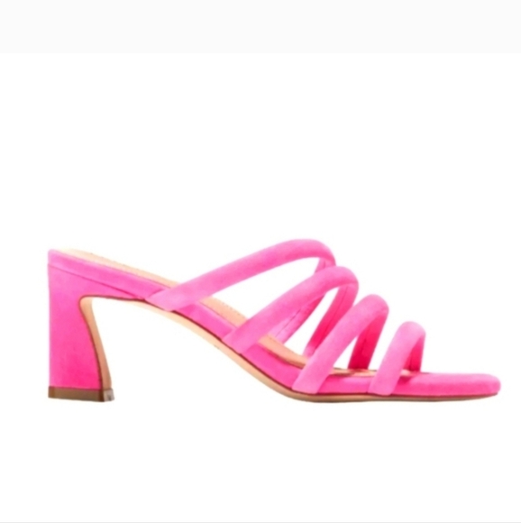 Cole Haan Shoes - COLE HAAN ADELLE  PInk Suede Strappy Heels Size 9.5